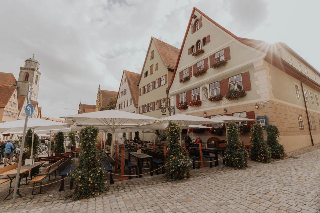 Altstadtmittehotel Sonne Dinkelsbuehl Ngoại thất bức ảnh